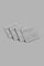 Redtag-Light-Grey-Textured-Cotton-Face-Towel-Set-(4-Piece)-Face-Towels-Home-Bathroom-