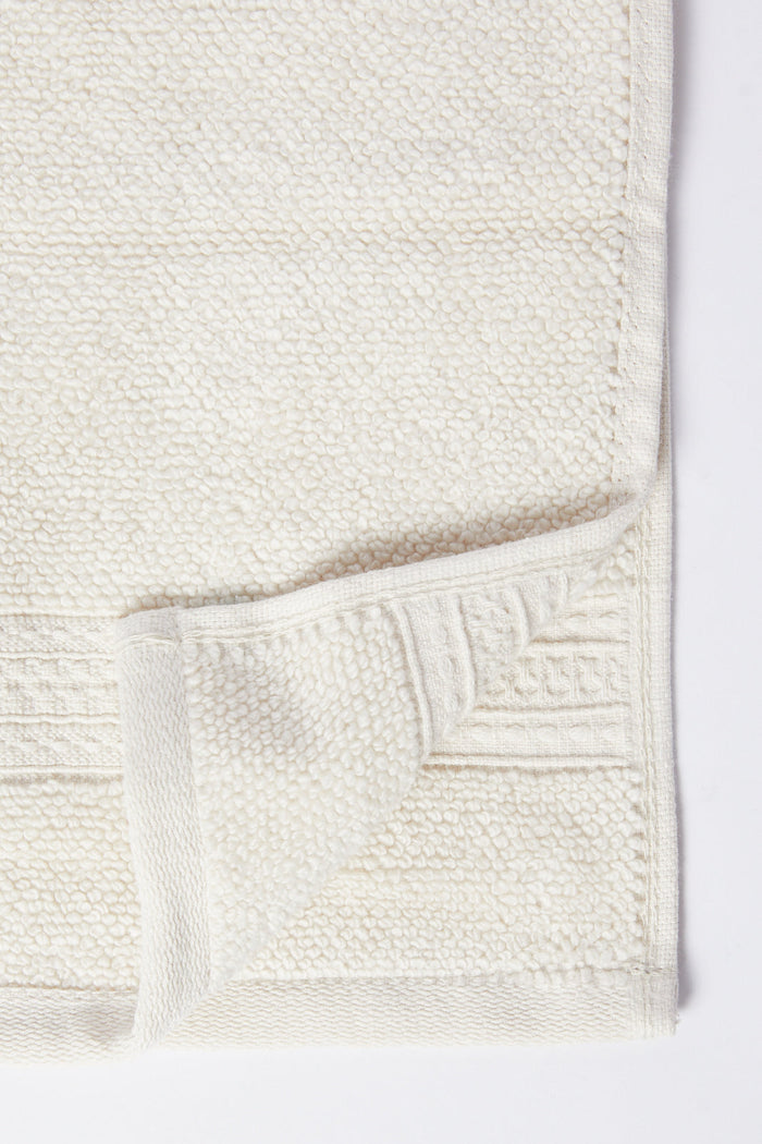 Redtag-Beige-Textured-Cotton-Face-Towel-Set-(4-Piece)-Category:Towels,-Colour:Beige,-Deals:New-In,-Dept:Home,-Filter:Home-Bathroom,-HMW-BAC-Towels,-New-In-HMW-BAC,-Non-Sale,-S23A,-Section:Homewares-Home-Bathroom-