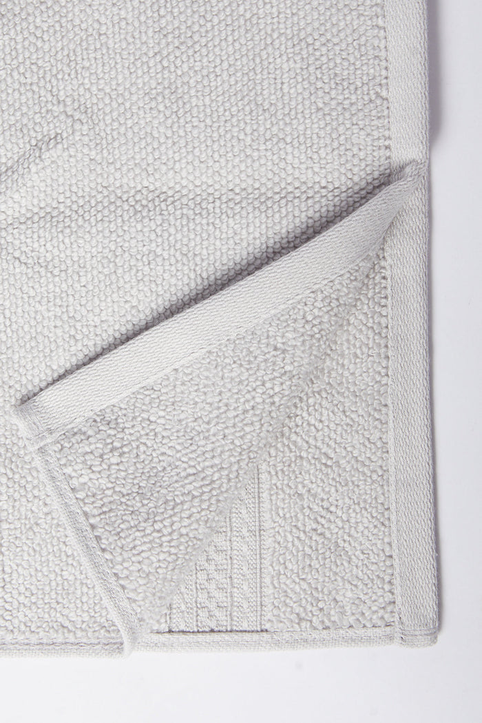 Redtag-Light-Grey-Textured-Cotton-Face-Towel-Set-(4-Piece)-Category:Towels,-Colour:Grey,-Deals:New-In,-Dept:Home,-Filter:Home-Bathroom,-HMW-BAC-Towels,-New-In-HMW-BAC,-Non-Sale,-S23A,-Section:Homewares-Home-Bathroom-