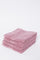 Redtag-Purple-Textured-Cotton-Face-Towel-Set-(4-Piece)-Category:Towels,-Colour:Purple,-Deals:New-In,-Dept:Home,-Filter:Home-Bathroom,-HMW-BAC-Towels,-New-In-HMW-BAC,-Non-Sale,-S23A,-Section:Homewares-Home-Bathroom-