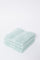 Redtag-Mint-Textured-Cotton-Face-Towel-Set-(4-Piece)-Category:Towels,-Colour:Mint,-Deals:New-In,-Dept:Home,-Filter:Home-Bathroom,-HMW-BAC-Towels,-New-In-HMW-BAC,-Non-Sale,-S23A,-Section:Homewares-Home-Bathroom-