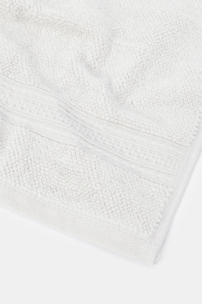 Redtag-Light-Grey-Textured-Cotton-Face-Towel-Set-(4-Piece)-Category:Towels,-Colour:Grey,-Deals:New-In,-Filter:Home-Bathroom,-H1:HMW,-H2:BAC,-H3:TOW,-H4:FAC,-HMW-BAC-Towels,-HMWBACTOWFAC,-New-In-HMW-BAC,-Non-Sale,-ProductType:Face-Towels,-Season:W23A,-Section:Homewares,-W23A-Home-Bathroom-