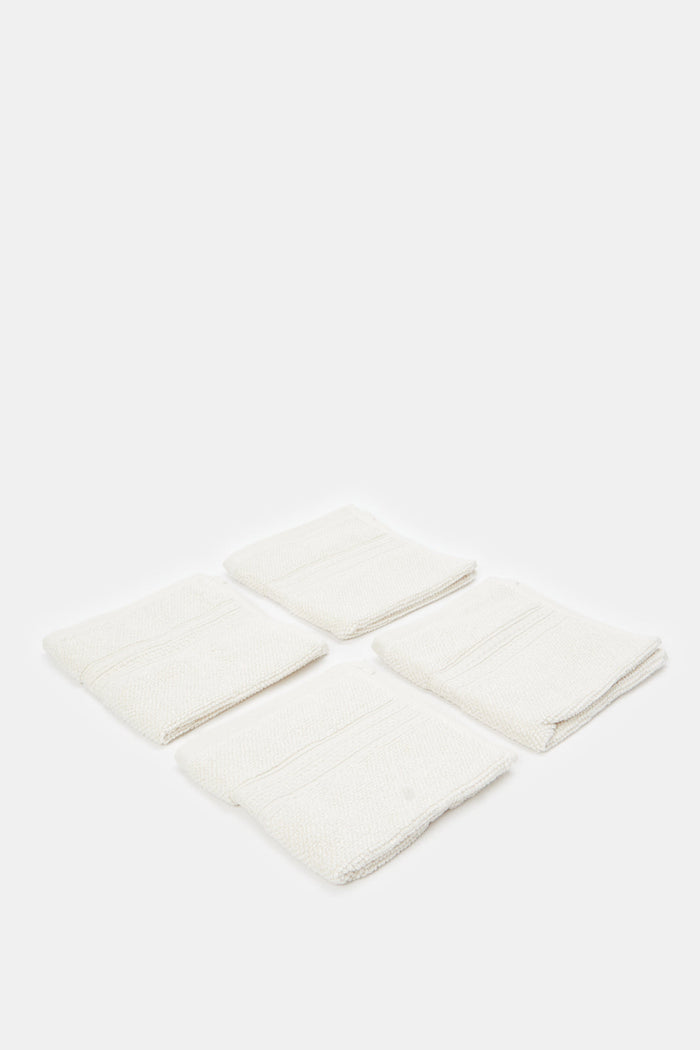 Redtag-Beige-Textured-Cotton-Face-Towel-Set-(4-Piece)-Category:Towels,-Colour:Beige,-Deals:New-In,-Filter:Home-Bathroom,-H1:HMW,-H2:BAC,-H3:TOW,-H4:FAC,-HMW-BAC-Towels,-HMWBACTOWFAC,-New-In-HMW-BAC,-Non-Sale,-ProductType:Face-Towels,-Season:W23A,-Section:Homewares,-W23A-Home-Bathroom-