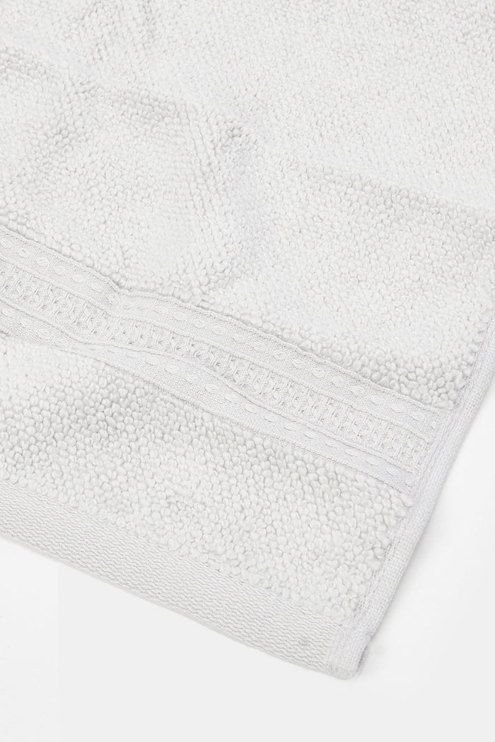 Redtag-Light-Grey-Textured-Cotton-Face-Towel-Set-(4-Piece)-Category:Towels,-Colour:Grey,-Deals:New-In,-Filter:Home-Bathroom,-H1:HMW,-H2:BAC,-H3:TOW,-H4:FAC,-HMW-BAC-Towels,-HMWBACTOWFAC,-New-In-HMW-BAC,-Non-Sale,-ProductType:Face-Towels,-Season:W23A,-Section:Homewares,-W23A-Home-Bathroom-